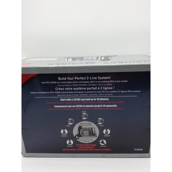 RCA Business Phone 2 Line Corded Full Duplex TC25260 Speakerphone Call Waiting - Picture 12 of 16